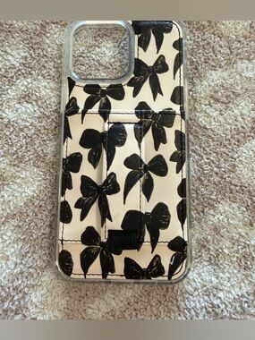 Walli case iPhone 16 pro max Blair Bows by Karlie Rae wallet case - like new!!